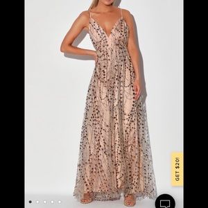 Lulus Sequin Maxi Dress